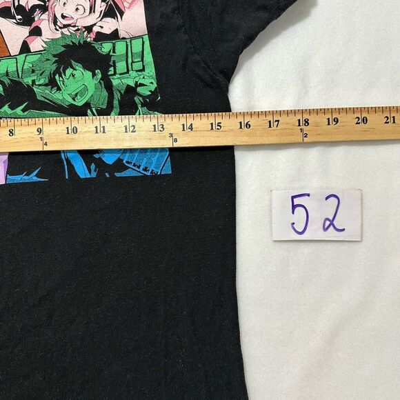 My Hero Academia Adult Small Black Anime Graphic T Shirt Short Sleeve Funimation - Picture 7 of 12
